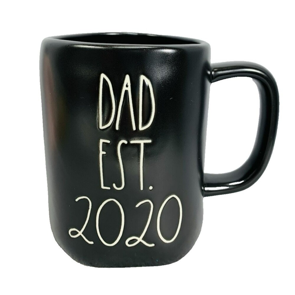 Rae Dunn Coffee Mug DAD EST. 2020 Black Artisan by Magenta Father's Day